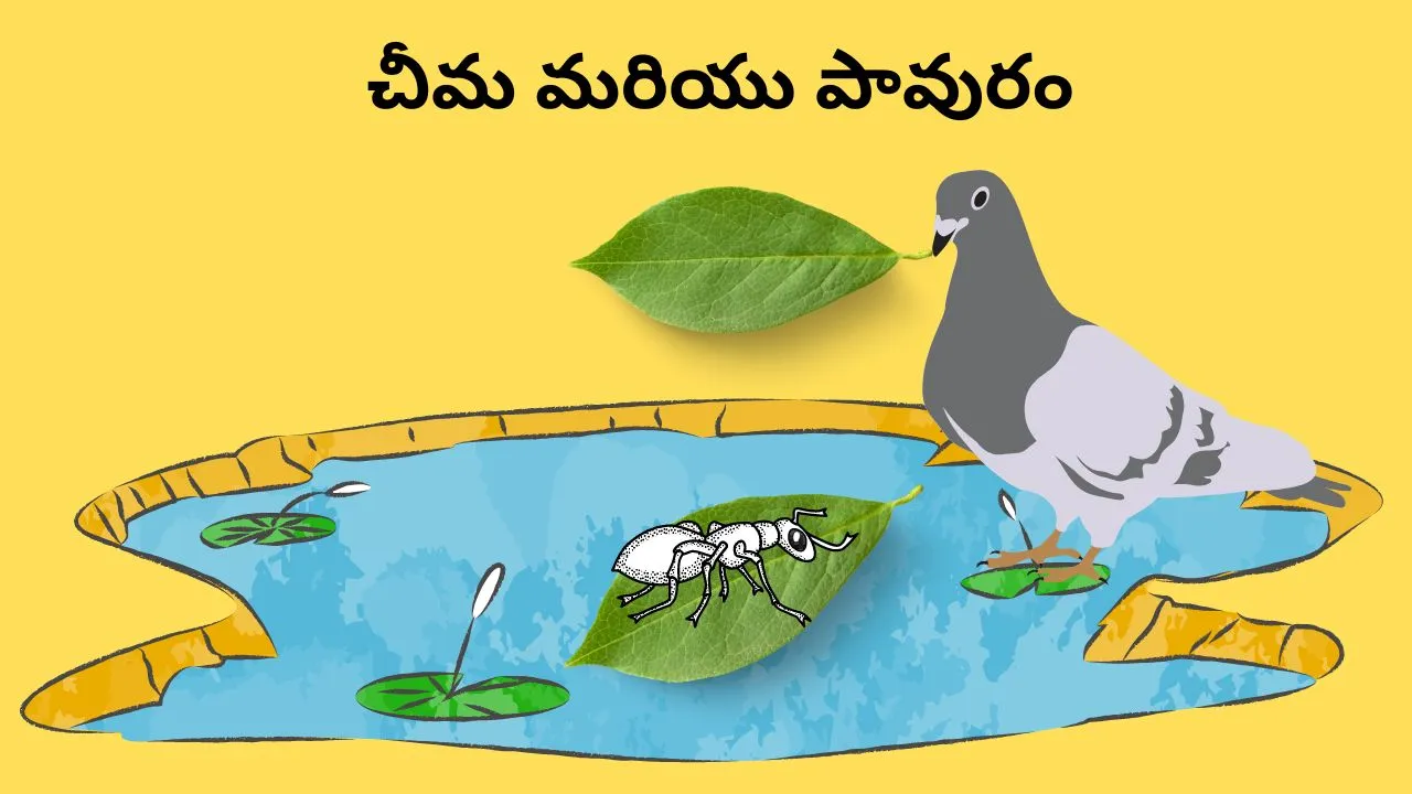 Ant And Pigeon Story In Telugu